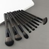 Professional 10-Piece Makeup Brush Set with Wooden Handles – Premium Synthetic Bristles for Face & Eye Application, OEM Private Label Available