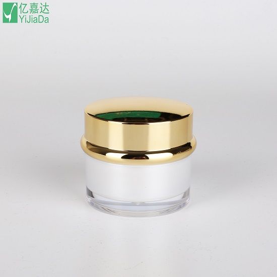 Pearl white acrylic cream jar 50g acrylic cosmetic jar