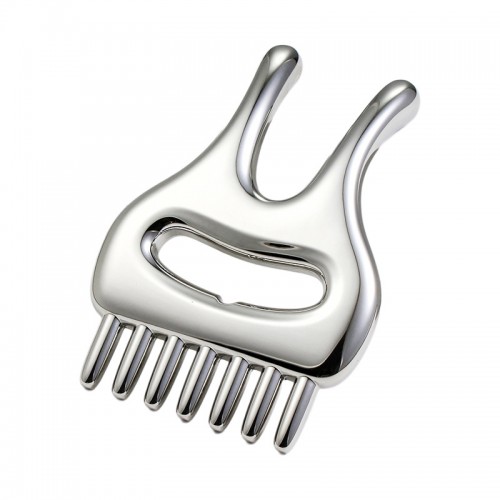 Multifunctional health care head massage comb four-in-one metal nose scraper artifact beauty tool