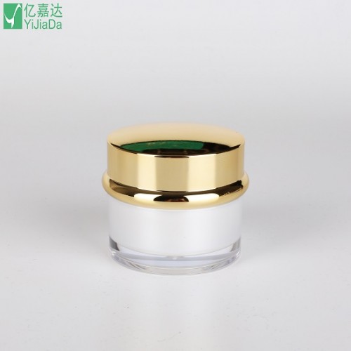 Pearl white acrylic cream jar 50g acrylic cosmetic jar