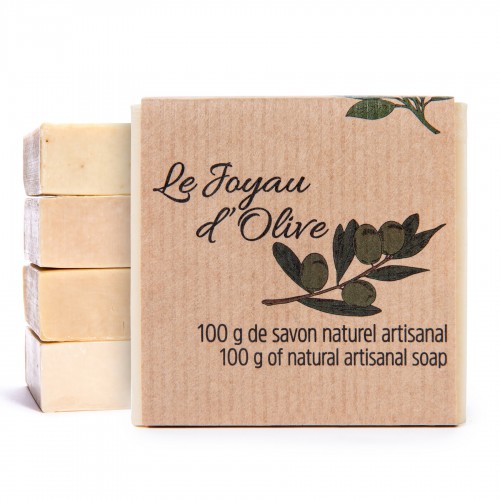 Le Joyau d'Olive Luxury Ancestral Soap, Handcrafted Artisanal Virgin Olive & Essential Oils, Gift Pack of 5 units – for Face and Body