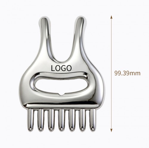 Multifunctional health care head massage comb four-in-one metal nose scraper artifact beauty tool