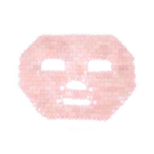Rose Quartz New Crystal Jade Stone Facial Mask Hand-woven Beauty SPA Eye Curtain