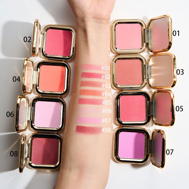 Cosmetics Blush Palette for Natural Nude Makeup with Matte Finish