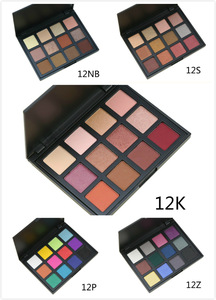 12 Color Pigmented Custom Eye shadow Palette Long Lasting Waterproof Private Label Eyeshadow Palette Makeup