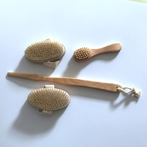 2017 best-selling wood bath brush set