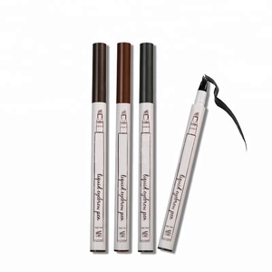 2019 hot product 3 Colors Liquid Eyebrow tattoo Pencil 4 Head Fork Tips Long Lasting Waterproof Microblading Eyebrow Tattoo Pen