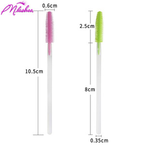 50Pcs Silicone Disposable Eyelash Brush Comb Mascara Wands Eye Lashes Extension Individual Applicator Women Makeup Tool