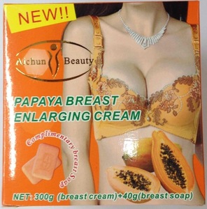 Aichun Beauty 300g best papaya herbal breast enlargement cream + 40g breast enhancement lifting soap