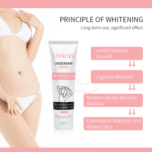 Amazon Hot Sell Body Armpit Sensitive Areas Whitening Lotion Bleaching Cream For Dark Skin Underarm Whitening Cream