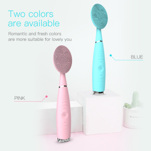 Amazon Top Sell Custom Household Electric Silicone Facial Pro Cleansing Brush