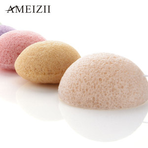 AMEIZII Wholesale Konjac Sponge Powder Puff Make Up Sponges Accessory Foundation Belleza Facial Powder Cosmetic Puff