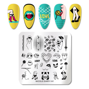 Best Quality brand fashion nail image plate stamping gang nail art plate tools and machin