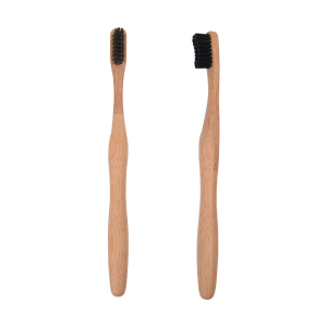 Biodegradable family travel Soft Bristles pack  bamboo charcoal toothbrush  pack of 2