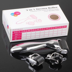 CE Approval titanium derma rolling Manufacturer skin roller system 3 IN 1 derma roller