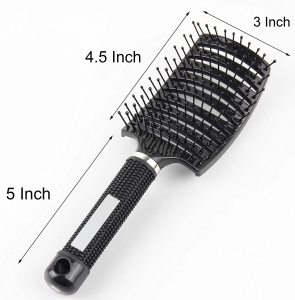 Curved Vented Styling Hair, Brush Detangling Thick Hair Massage Blow Drying Brush/