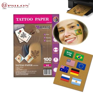 Custom A6 Size Cutting Inkjet Print Temporary Tattoo Sticker