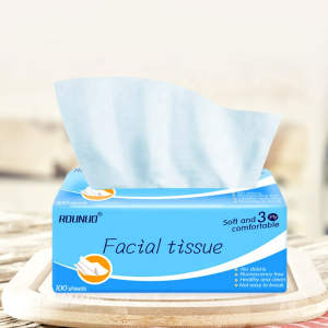 Custom Extract facial  tissue paper packing plastic bags comfortable soft facial tissue paper