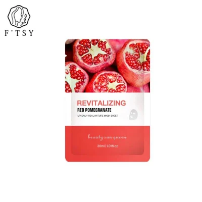 Custom Private Label Korean Whitening Moisturizing Sheet Fruit Beauty Face Mask Korean Mascarillasl Skin Care Facial Mask