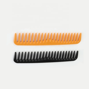 Customized logo unique acrylic wide tooth comb plastic anti-static detangling comb