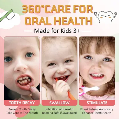 Dentoral Natural Strawberry Flavor Fluoride Free Oral Freshing Whitening Kids Toothpaste