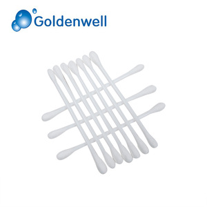 Disposable Medical Wood Stick Cotton Swab, cotton ear buds