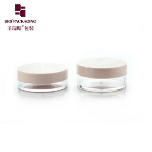 Empty cosmetic powder bottle 10g 20g Portable Pink Black Custom Make Up Loose Powder Jar