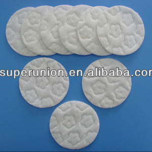 Export standard lint free round cosmetic cotton pads