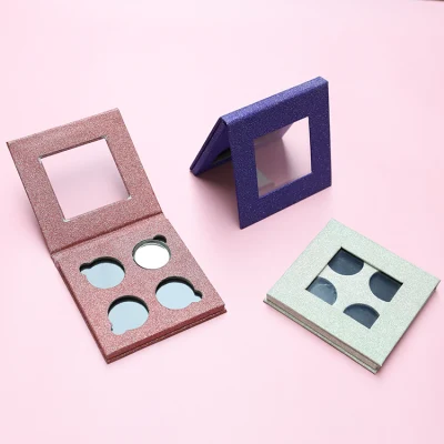 Eyeshadow Case Factory New Arrival 4 Color Glittering Cosmetic Palette Magnetic Empty Eyeshadow Container