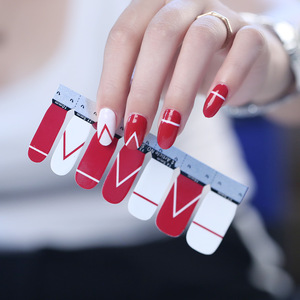 Factory Huizi Glitter color Nail Polish Sticker Nail Supplies