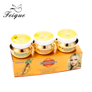 FEIQUE OEM/ODM 3in1 Skin Care Set Golden Ginseng Extract Anti-Aging Whitening Facial Cream Cosmetic