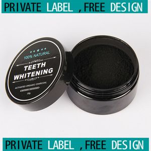 FREE DESIGN Label Mint Flavor 30g Charcoal Teeth Whitening with Activated Powder