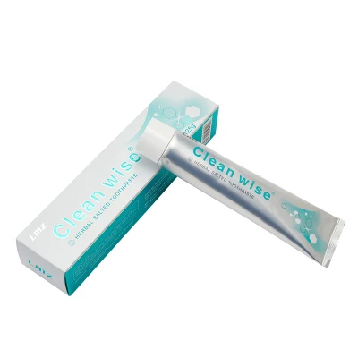 Free Sample OEM Private Label Fluoride Free Gum Bleeding Anti-Sensitive Whitening Herbal Salted Toothpaste