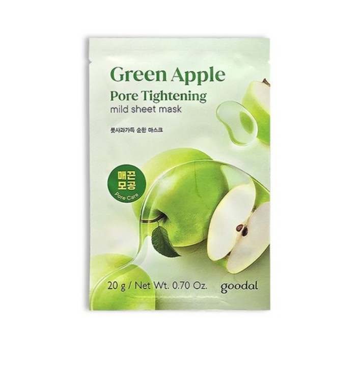 (Goodal) GREEN APPLE INFUSED WATER MILD SHEET MASK