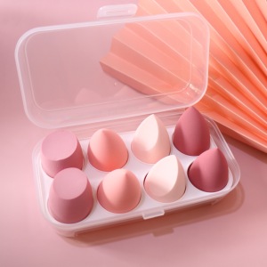 High Quality 8pcs/set Soft Latex Free Makeup Sponge Blender Face Beauty Puff