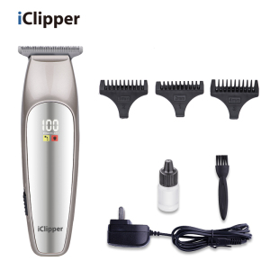 iClipper-M2s  Professional LCD Display Hair Trimmer  Mens Beard Electric Barber Commercial