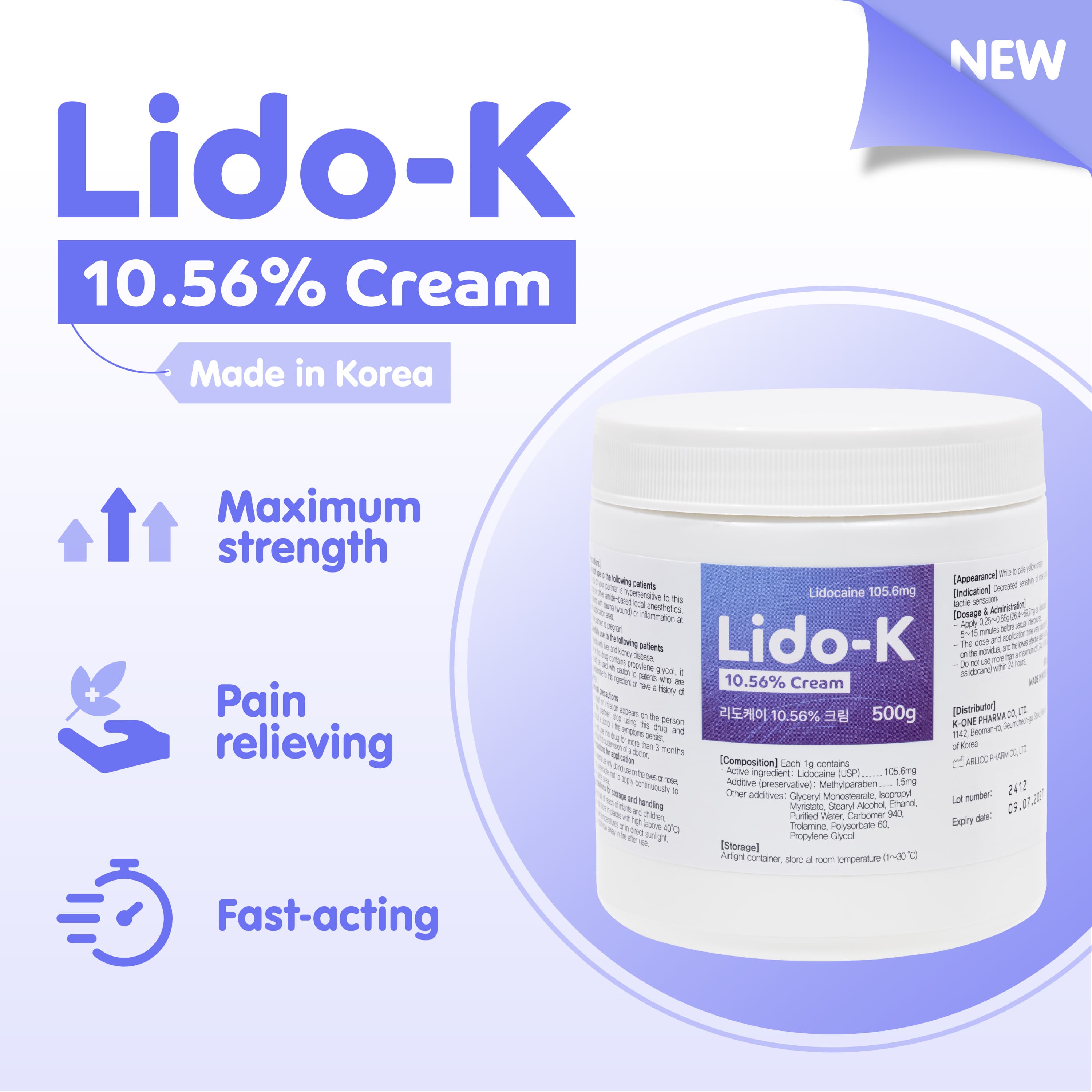 Lido-K Cream Brightening Skin Remove Wrinkles Anti-aging Nourishing Lifting Effect Rejuvenation