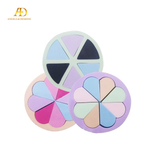 Multi colors private label beauty accessories sponge powder puff