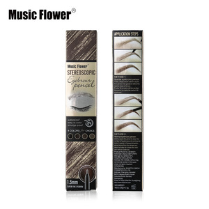 Music Flower Double Head Permanent Long Lasting Waterproof Eyebrow Pencil