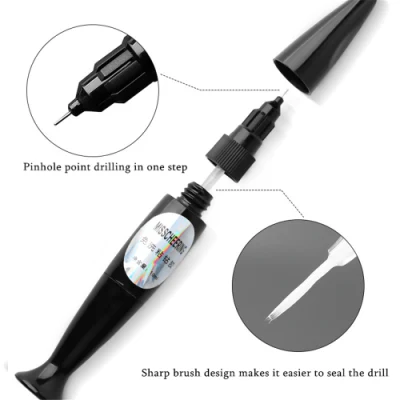 Nail Sticky Diamond Glue Pen 3 in 1 Gel Nail Polish Pen UV Nail Art Gel Glue for Diamond Decoration