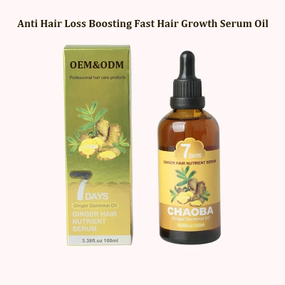 New Trend Hot Sale Black Sesame Hair Growth Serum Oil Improve Hair Loss Natural Ginger Hair Care Product for Men and Women 50ml