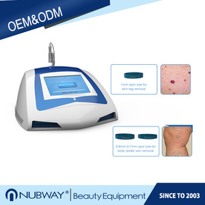 No down time beauty treatment vascular 635nm infrared ray 980 nm laser for vascular spider vein / skin tag removal