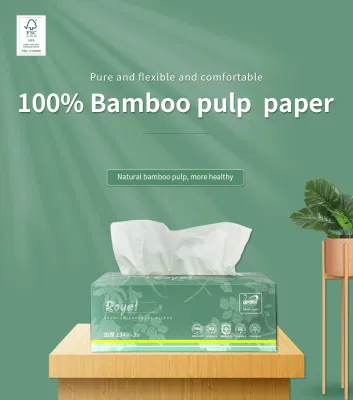 OEM Factory Competitive Price Wholesale Soft Pack Colorful Bag Facial Tissue Toilet Bamboo Paper Non Irritaing 3ply 4ply Layer