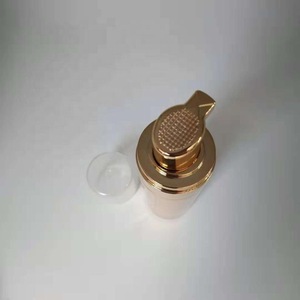 OEM Foam pump bottle  60ml 70ml 90ml 100ml Gold plating cleansing mousse bottle PET plastic shampoo bottle