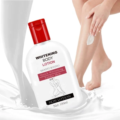 Organic Jojoba Oil Lightening Whitening Body Lotion Bleaching Cream for Dark Skin