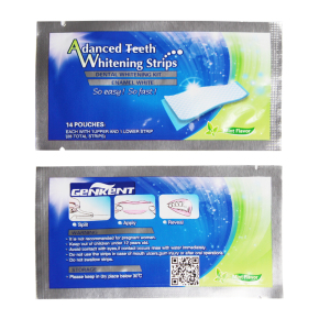 Original Mint Flavour CE Approved Bright White Bleaching Teeth Strips Non Peroxide  Teeth Whitening Strips Private Logo