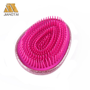 Portable bling bling egg comb detangling brush egg hairbrush