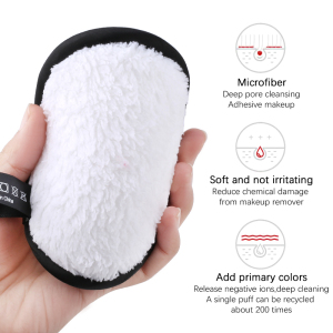 Private Label Reusable Extra-Softness Microfiber Cotton Face Cleansing Makeup Powder Magic Remover Wipes makeup remover pads