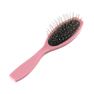 Professional cheap plastic handle metal needle hair brush