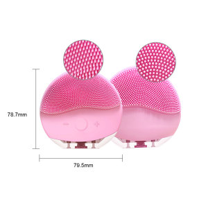 QULU Professional waterproof electric facial brush exfoliating brush silicone facial cleansing brush